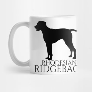 Rhodesian Ridgeback dog text black Mug